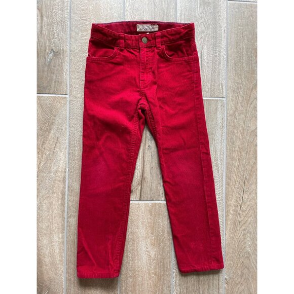 H&M Other - Girls H&M L.O.G.G. Slim Fit Red Corduroy Pants Size 6X